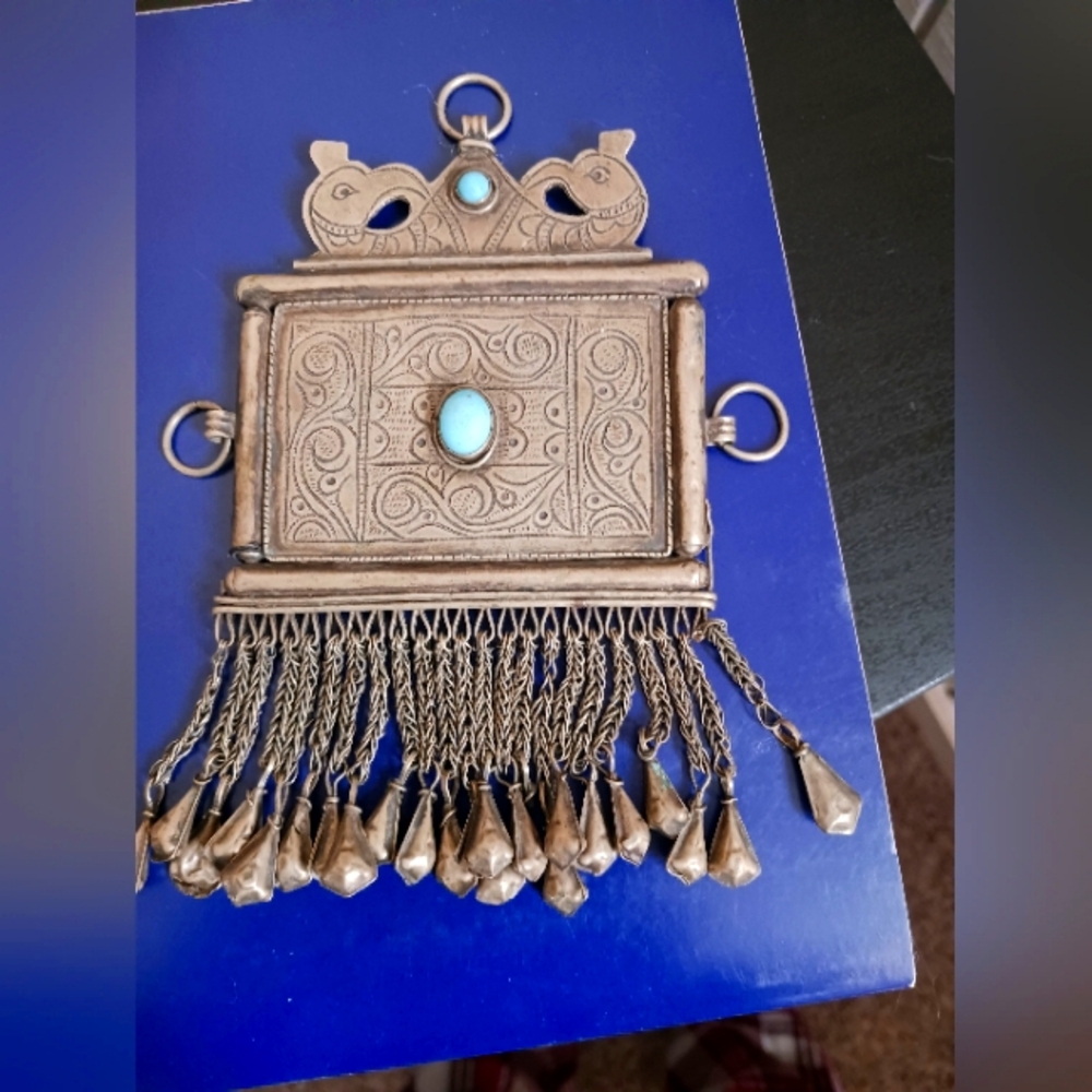 Vintage Afghan Pendant